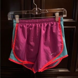 NWOT Nike Dri-Fit Purple and Aqua Athletic Shorts